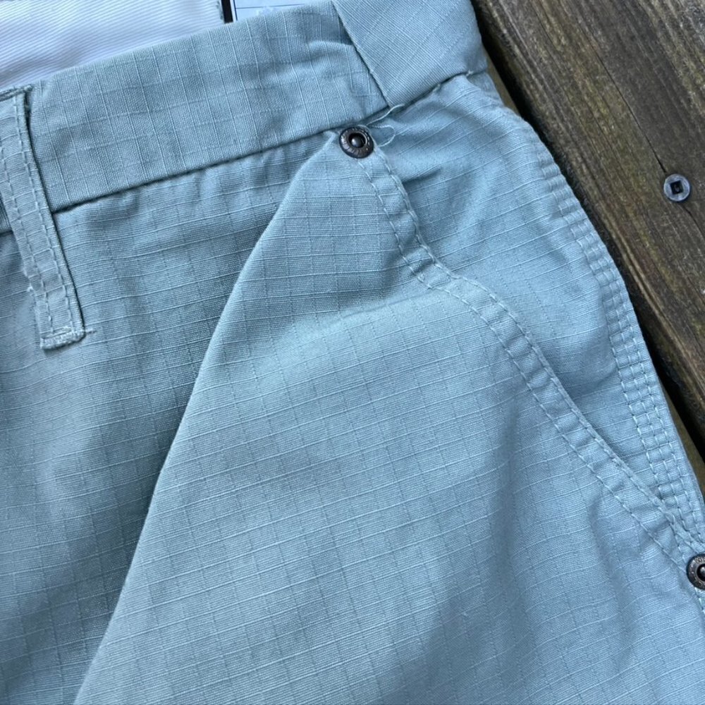 - NWT Walls workwear Green Cargo Shorts Mens Small - Picture 8 of 13
